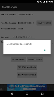 Wifi Mac Changer Screenshot