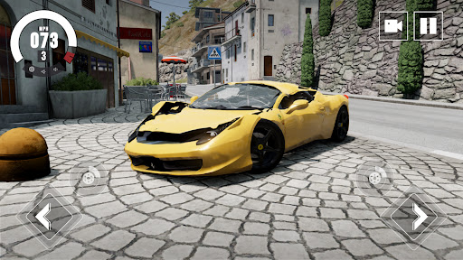 Ferrari Simulator Car Crash 3D