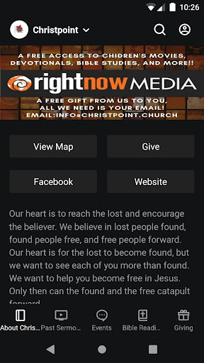 Android application Christpoint Church of TN screenshort