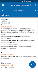 Oxford French Dictionary Capture d'écran