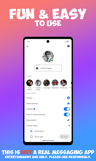 Fake Message Prank Chat