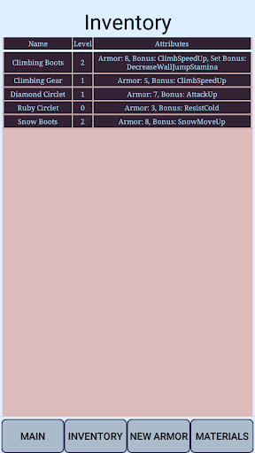Armor Checklist Screen 3