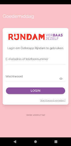 Android application Oefenapp Rijndam screenshort