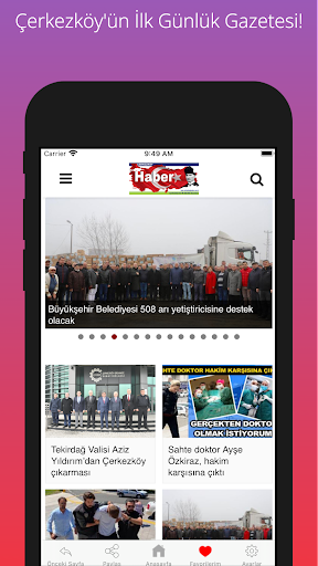 Çerkezköy Haber Gazetesi Screen 2