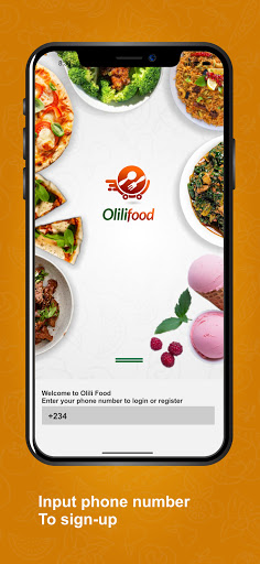 Android application OliliFood screenshort