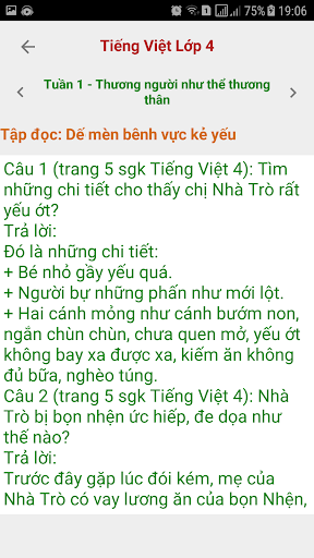 Tieng Viet Lop 4 Screen 2
