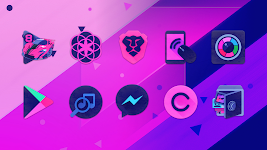 screenshot of Dark Unicorn Icon Pack