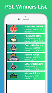 PSL 2022 Schedule And Teams APK Latest (V1.3) APP For Android 3