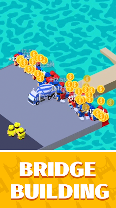 Bridge Idle: Bridge building - Screenshot 2