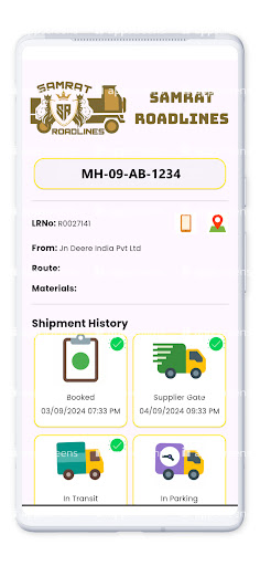 Samrat Roadlines Screen 3
