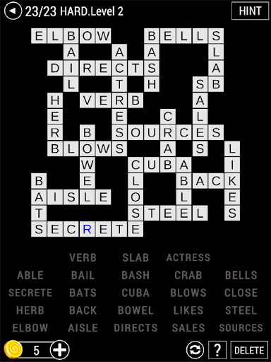 Fill-In Crosswords  Amazing Puzzle