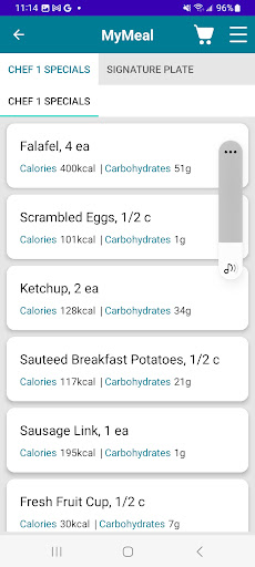 MyMeal by CompassOne Screen 3