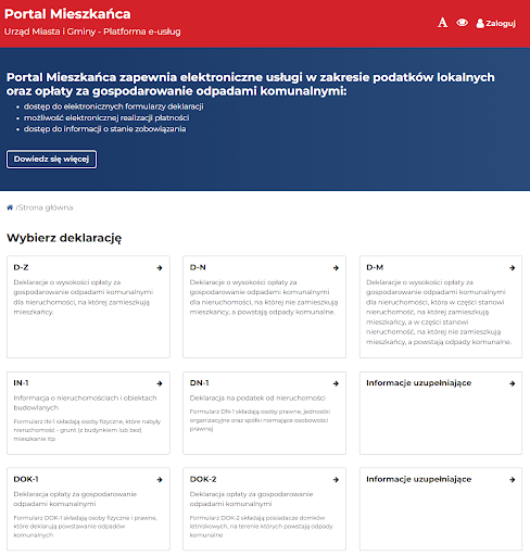 Android application Portal Mieszkańca - mobile screenshort