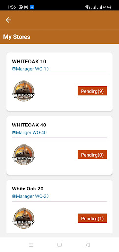Android application WhiteOak Stations screenshort
