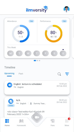 Ilmversity Demo Screen 2