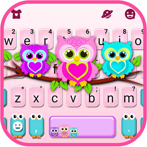 Lovely Owls Keyboard Theme  Icon