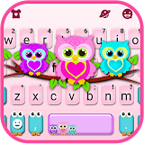 Lovely Owls Keyboard Theme icon