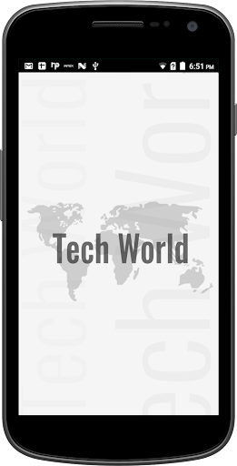 Android application Tech World screenshort