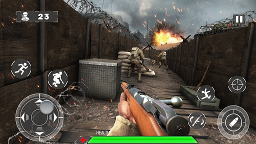 D-Day World War 2 Battle: WW2 Shooting Game 3D apklade screenshots 1