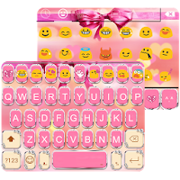 Pink Bowknot Keyboard Theme