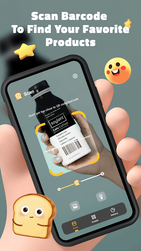 Android application QR Toaster screenshort
