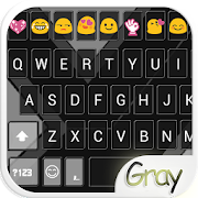 Gray Love Emoji Keyboard Theme 1.0 Icon