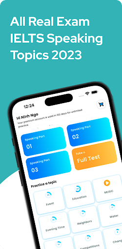 Android application IELTS Speaking Forecast screenshort