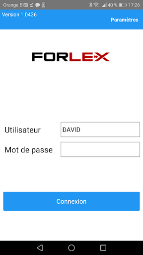 Android application Forlex Mobile screenshort