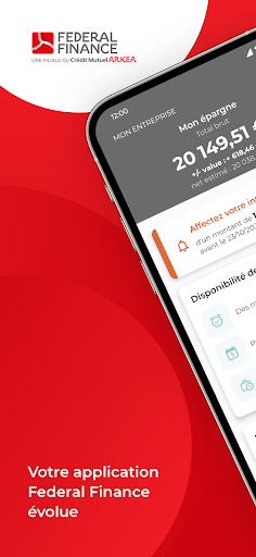 Android application Fed Finance Epargne salariale screenshort