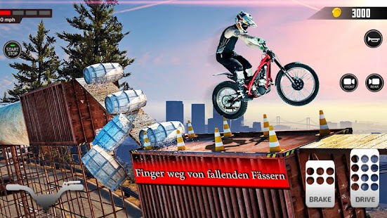 unmöglich Rampe moto Fahrrad Fahrer Superheld Screenshot