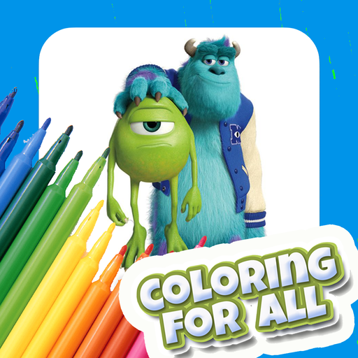 Monsters University Color Game logo