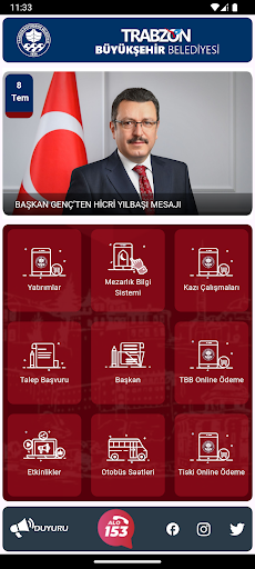 Android application Trabzon Büyükşehir screenshort