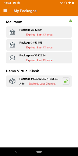 Princeton Package Locker Screen 2