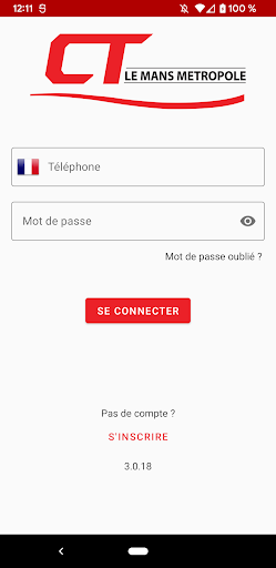 Android application Central' Taxis Le Mans screenshort