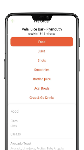 Vela Juice Bar Screen 3