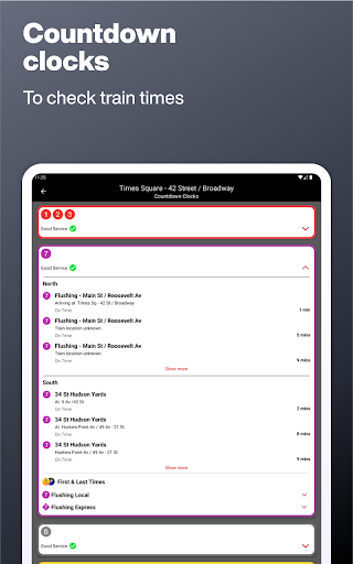 Screenshot of New York Subway – MTA Map NYC