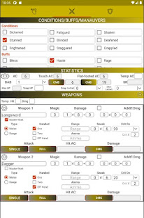 Pathfinder RPG Character Sheet
