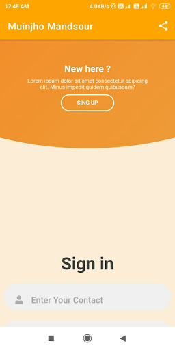 Android application Muinjho Mandsour screenshort