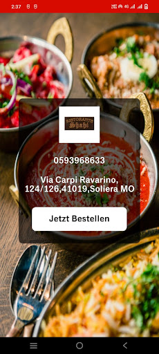 Android application Ristorante Shahì screenshort
