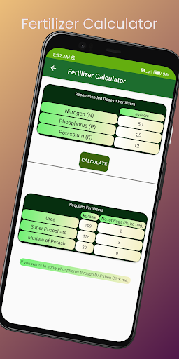 Fertilizers Calculator & MC Screen 3