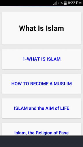 Android application What Is Islam screenshort