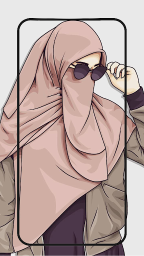Hijab muslima Wallpapers cartoon 4.1 APK screenshots 2