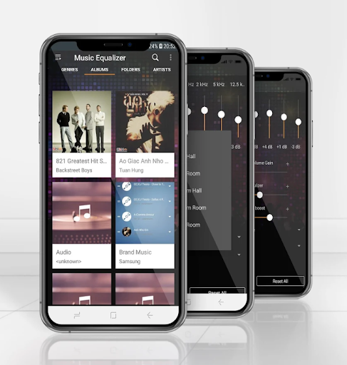 Android application MP3 Player - equalizer Music screenshort