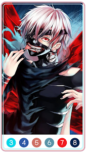 Tokyo Ghoul Paint by Number