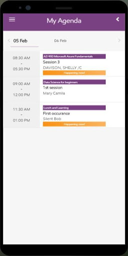 Screenshot of ExxonMobil Eventful