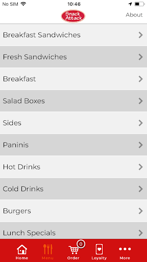 Snack Attack Cafe Screen 2