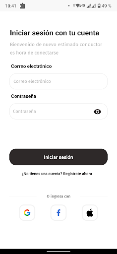 Android application Yvo: Driver screenshort
