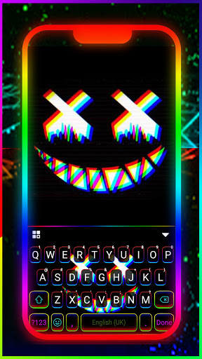 Android application Glitch Mask Keyboard Backgroun screenshort