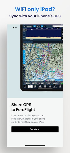Android application Flight GPS Share screenshort