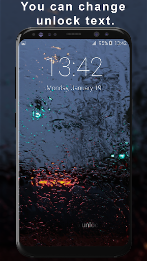 Drops Rain Lock Screen Screen 3